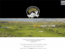 Tablet Screenshot of harvestgolf.com